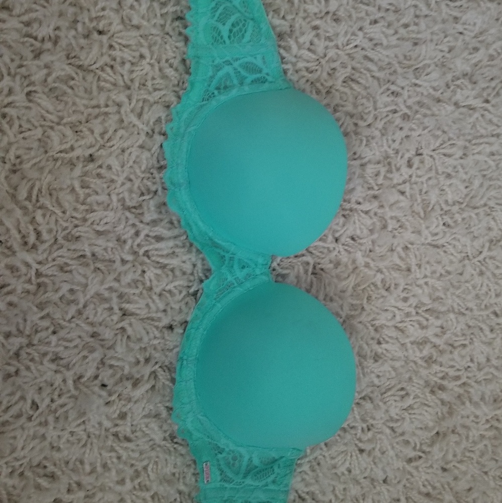 VS Pink Strapless Push Up Bra